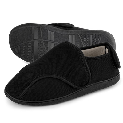 #ad Mens Memory Foam Diabetic Boots Slippers Wide Feet Edema Swollen House Shoes $20.39