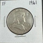 1961 Franklin Half Dollar – 90% Silver – Cirulated with Strong Detail – Classic