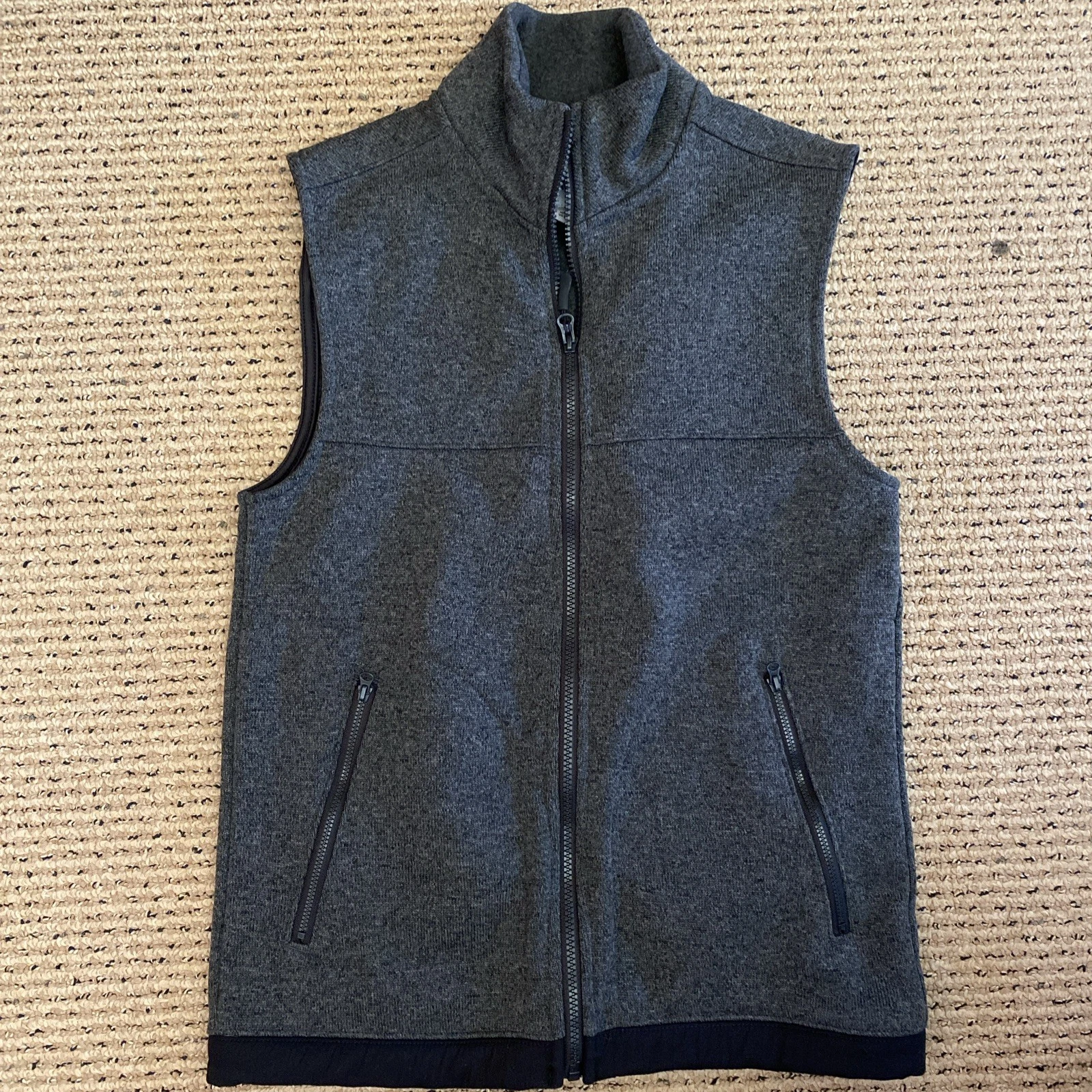 Goodfellow & Co Men's Gray Zip-Up Fleece Light Vest Golf Fishing Outdoors Sz Sm