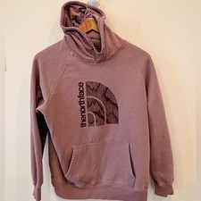 The North Face Hoodie Women's Medium Pink Logo Graphic Pullover Cozy