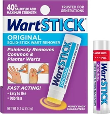 ( 2 Pack ) WartStick Maximum Strength Salicylic Acid Solid-Stick 0.2 Oz (5.1 g)