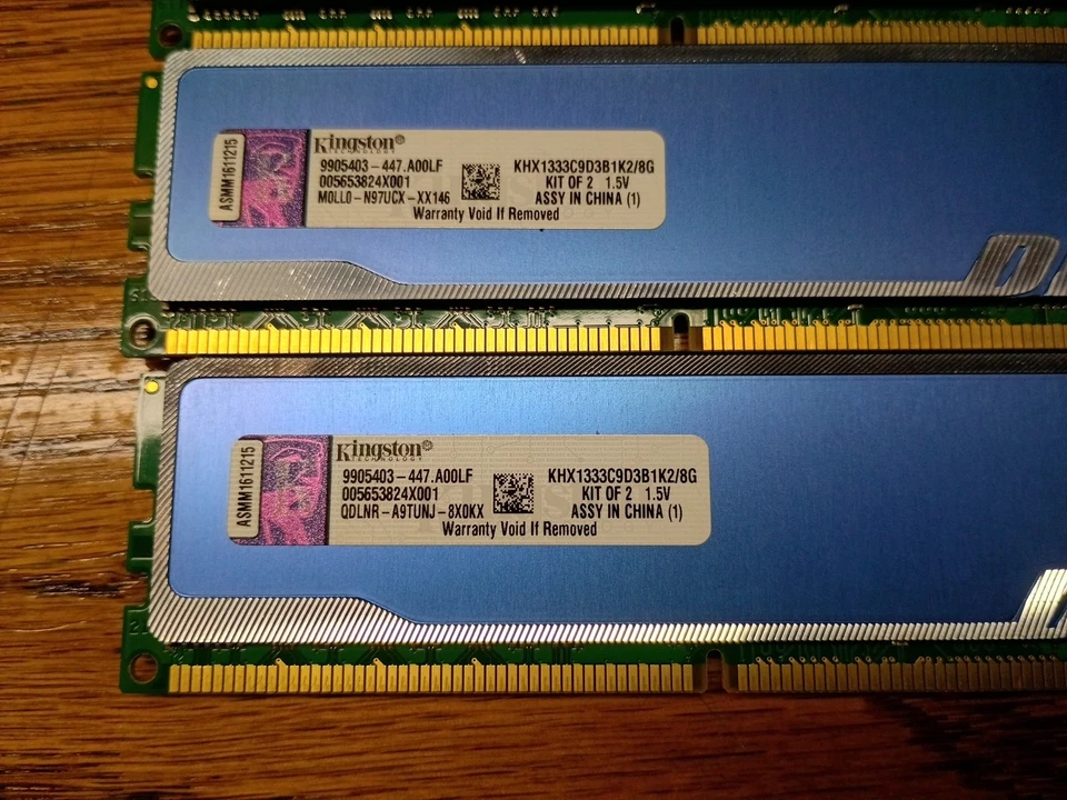 Kingston DDR3-1333 Hyper Blu 16gb 4x 4gb Sicks DDR3 - Image 3 of 3