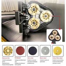 Three-head dust-free sander Triangular floor grinder edge concrete wall floor