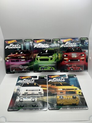 Hot Wheels Premium Fast And Furious Original Fast Complete Set Of