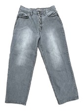 Universal Thread Vintage Straight Button Fly Gray Jeans Size 8/ 29R