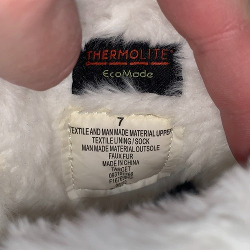 Cat & Jack Toddler  SIZE  7 Frankie Unicorn Termolite Winter Boots White Pink - Picture 4 of 9