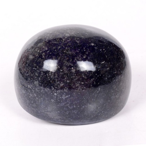 1700 kt natürlicher blauer Saphir oval Cabochon Erde abgebaut Museumsgröße Edelstein - Bild 5 von 7