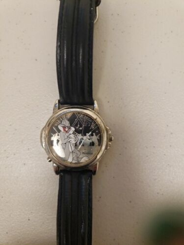 MEL BLANC Looney Tunes Voice Watch by AMITRON Bugs Bunny sold " FOR PARTS ONLY " - Picture 1 of 5