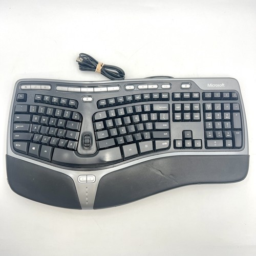 Microsoft Keyboard 4000 v1.0 Natural Ergonomic KU-0462 USB Wired with Palm Lift - Picture 3 of 11