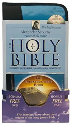 KJV Complete Scourby CD with Free Indest DVD-Holy King James Version - Scourby