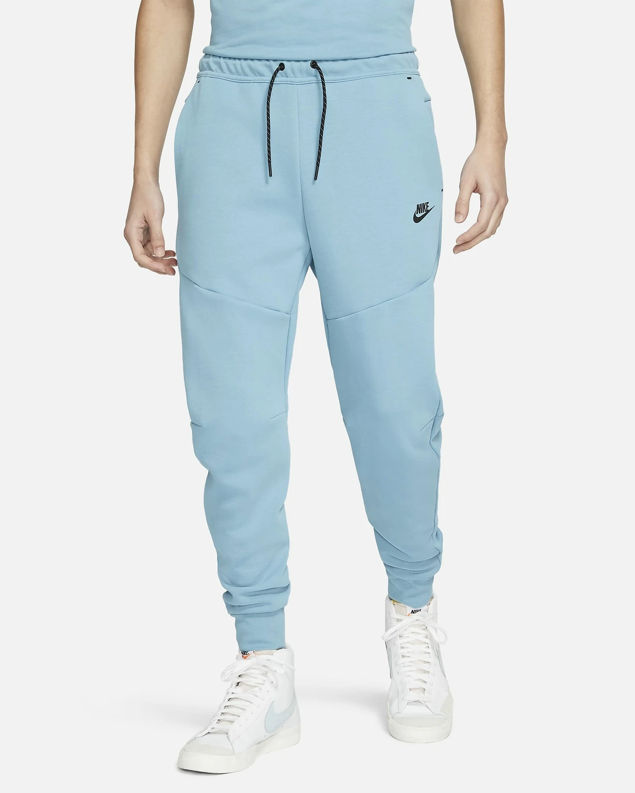 Nike Tech Fleece Joggers Pants Cuffed Cerulean Light UNC Blue CU4495-424 2XL