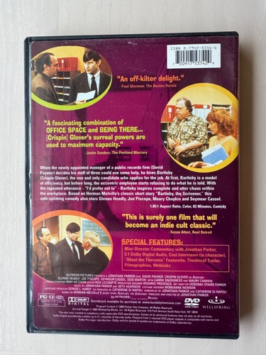 Bartleby (2000) - 2003 Wellspring DVD Crispin Glover Glenne Headley David Paymer - 第 2/5 張圖片