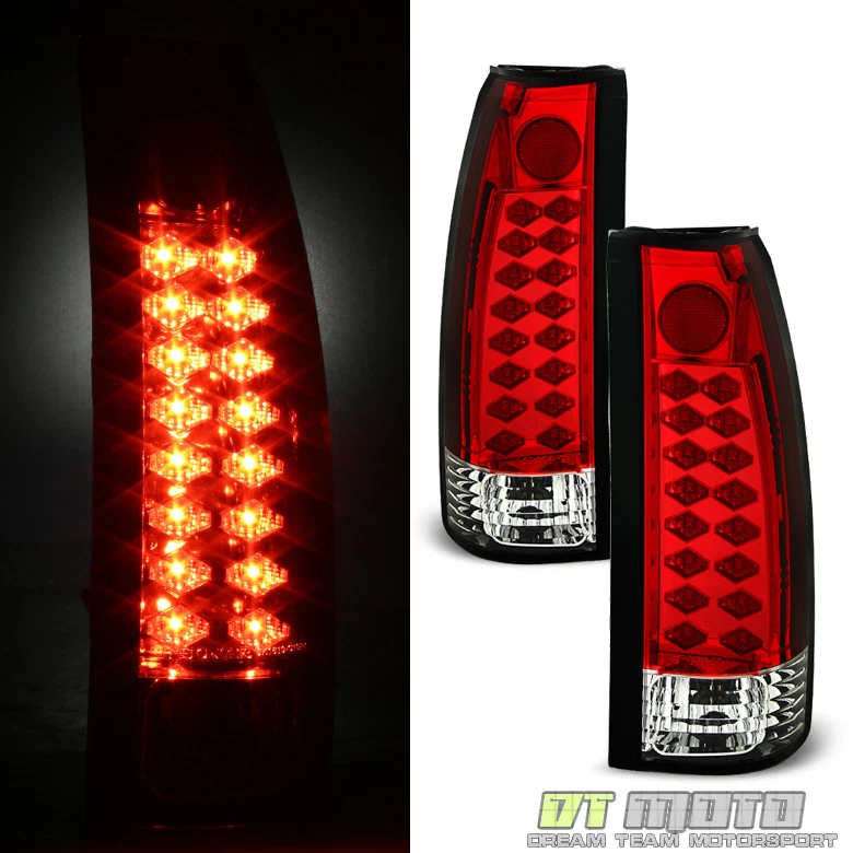 1988 - 1998 雪佛兰 Silverado Suburban Tahoe Sierra C10 红色流明 LED 尾灯 — 第 4/4 张图片