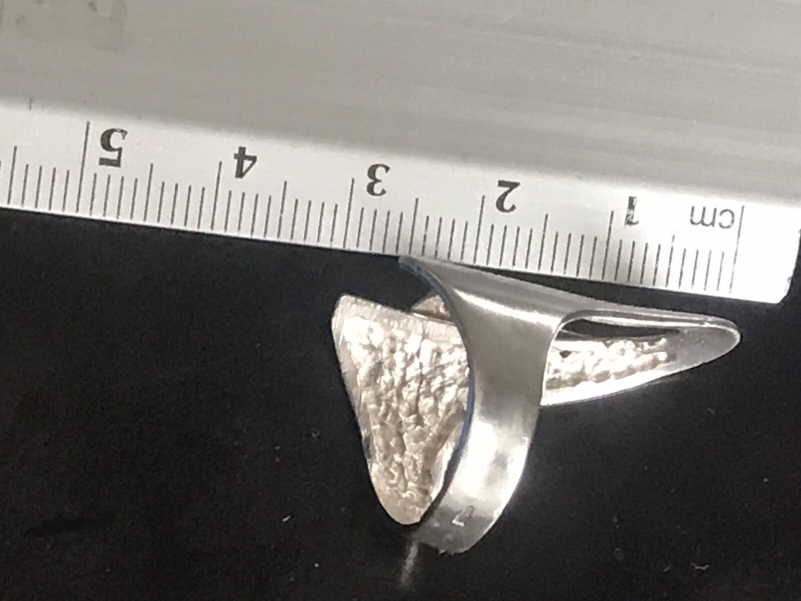 Statement Silver 925 sparkly CZ Contemporary Abst… - image 7