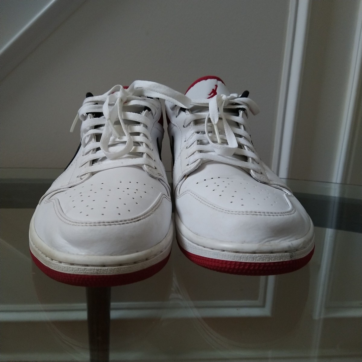 Nike Air Jordan 1 Low White University Red Black 553558-118