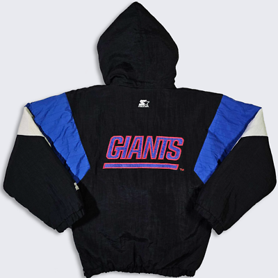 STARTER NFL GIANTS ダウン80% ジャケット XL 90s New York Giants Vintage 90s Starter Puffer Parka Jacket - NFL