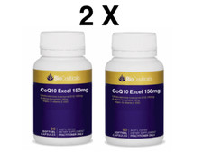 Bioceuticals CoQ10 Excel 150mg 90 Capsules x 2 RRP 119.90