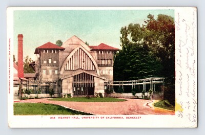 Postcard California Berkeley CA University Hearst Hall 1905 Posted Undivided