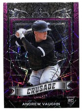 2021 Panini Chronicles Andrew Vaughn Crusade purple velocity rookie card
