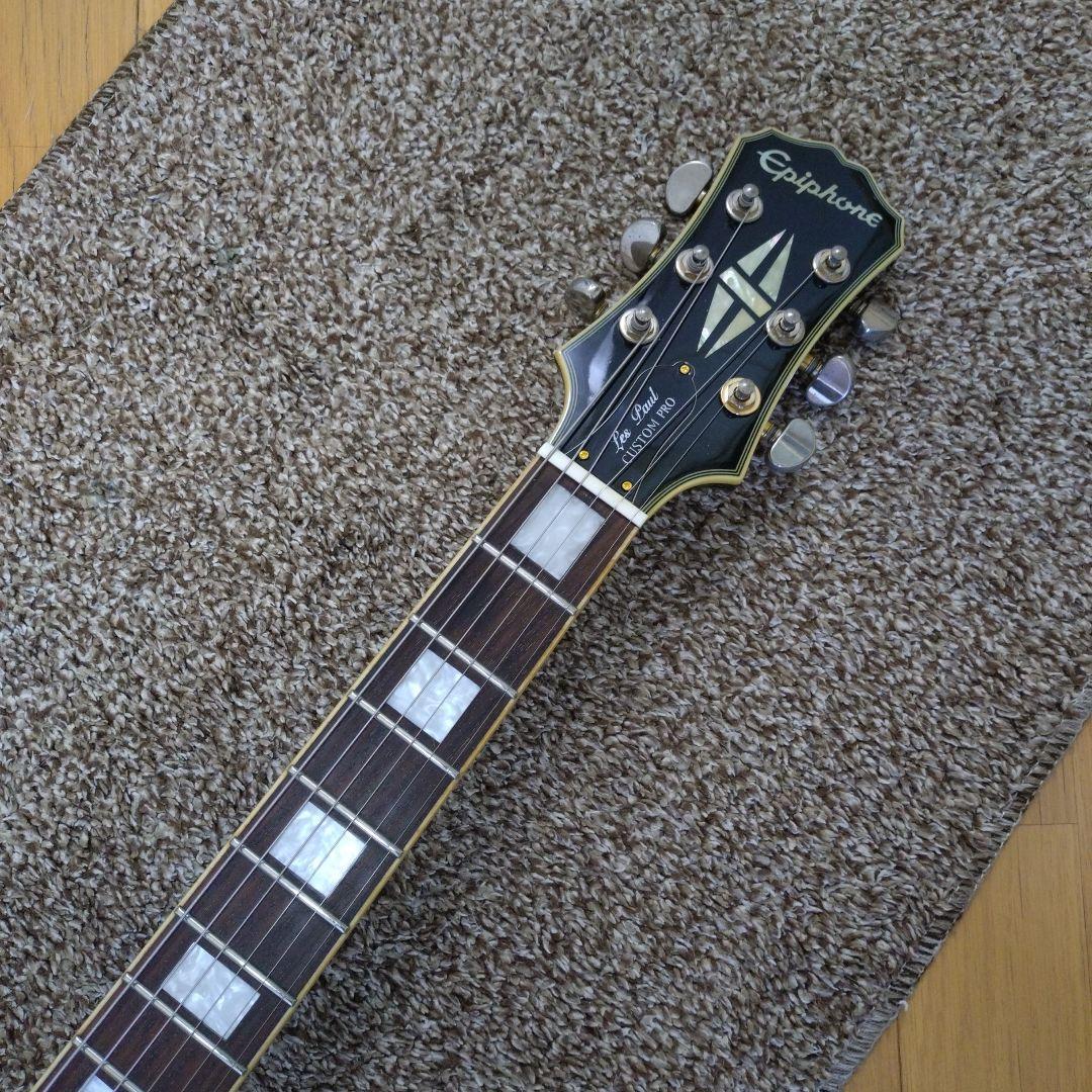 Epiphone Les Paul Custom EMG Electric Guitar Black Used
