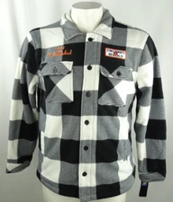 Cincinnati Bengals NFL G-III Men's Button-Up Plaid Sherpa Fleece