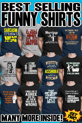 Herren LUSTIGES SLOGAN T-Shirt Geschenk zu Weihnachten sarkastisch Geburtstag Witz Bio T-Shirt