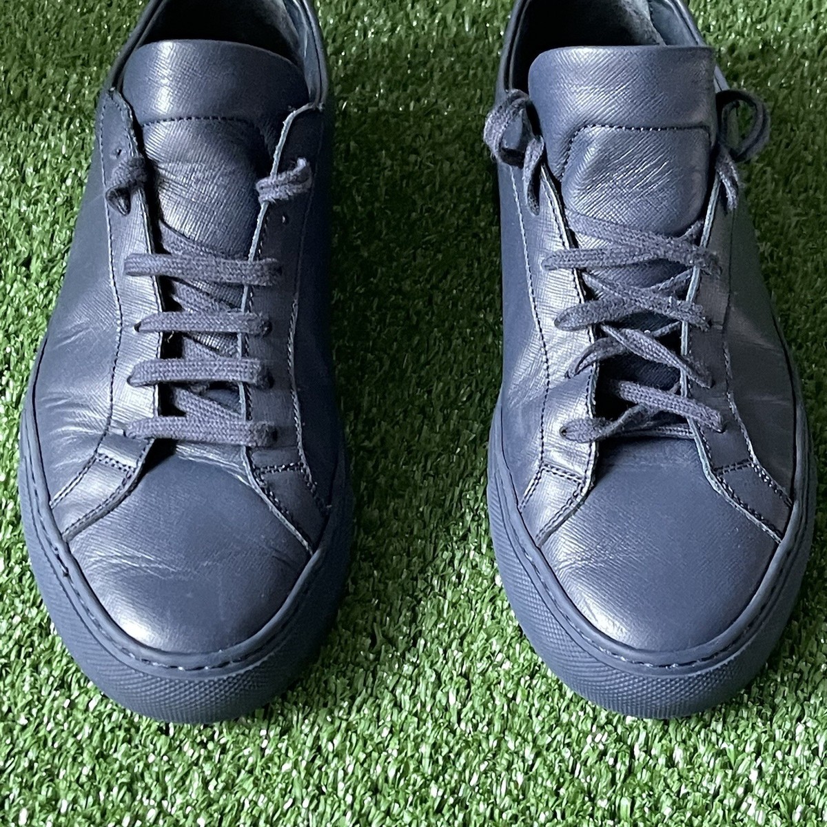 Common Projects Achilles Leather Sneakers - Men - Navy EU 39  display picture 1