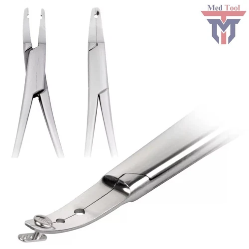 Dermal Anchor Holder 6" Body Piercing Forceps Hemostat Clamp Tool (3 holes) - product listing photo