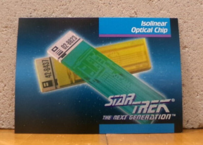 STAR TREK THE NEXT GENERATION TRADING CARD ISOLINEAR OPTICAL CHIP
