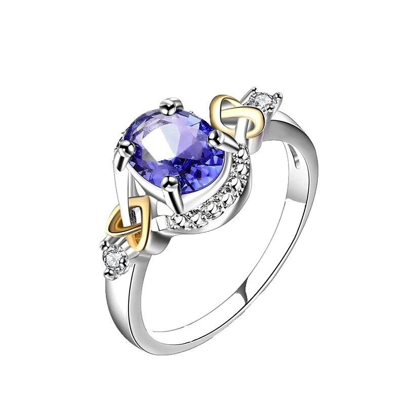 Heart Silver Plated Fashion Rings