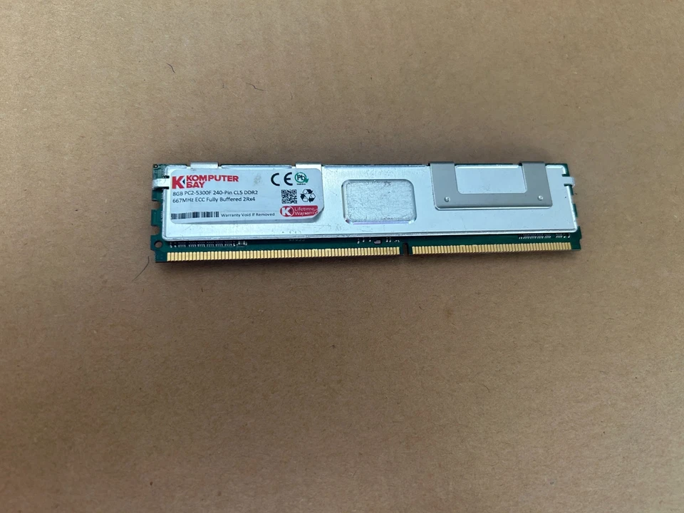 Crucial CT102472AF667-M36FC0D6 8GB PC2-5300 DDR2 667MHz Memory Module M8-4(9) - Image 2 of 3