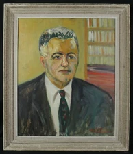 Daniel PIPARD (1914-1978) Fauvism Portrait Or Self-Portrait Baudelaire, Verlaine