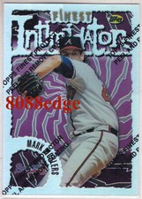 1996 TOPPS FINEST REFRACTOR SILVER: MARK WOHLERS #180 ATLANTA BRAVES ALL-STAR