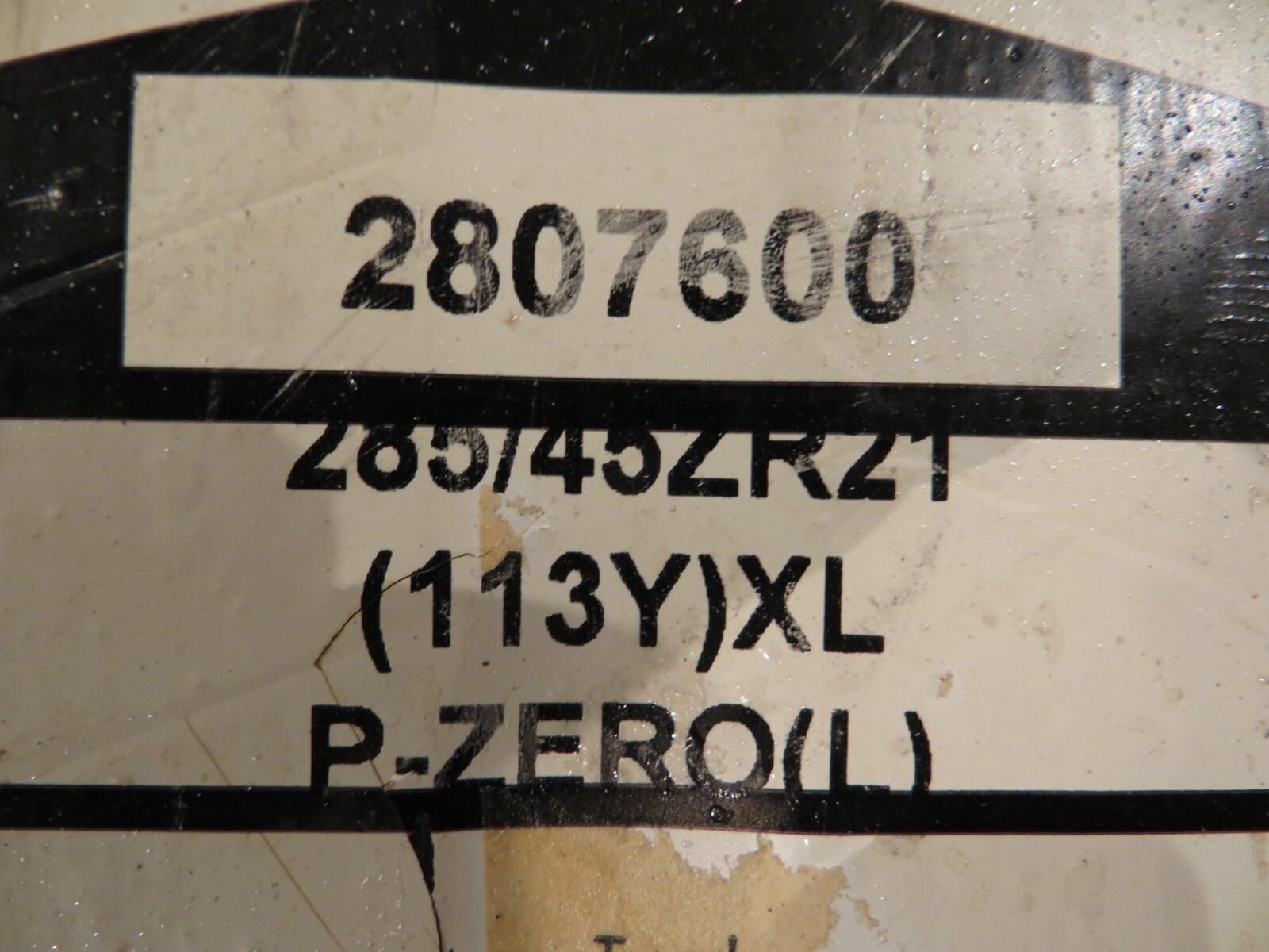 NEW 1 ONE PIRELLI P ZERO PZ4 2807600 L LAMBORGHINI 285/45R21 113Y 285 45 21 2902