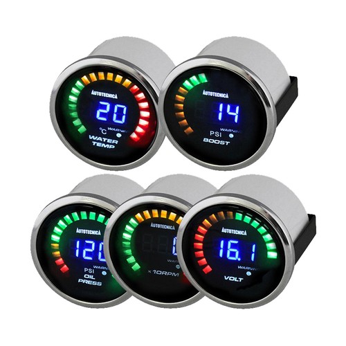 BA BF Falcon Clip-in Gauge Pod Holder w/ Digital Water Temp & Oil Press Gauge - Picture 5 of 12