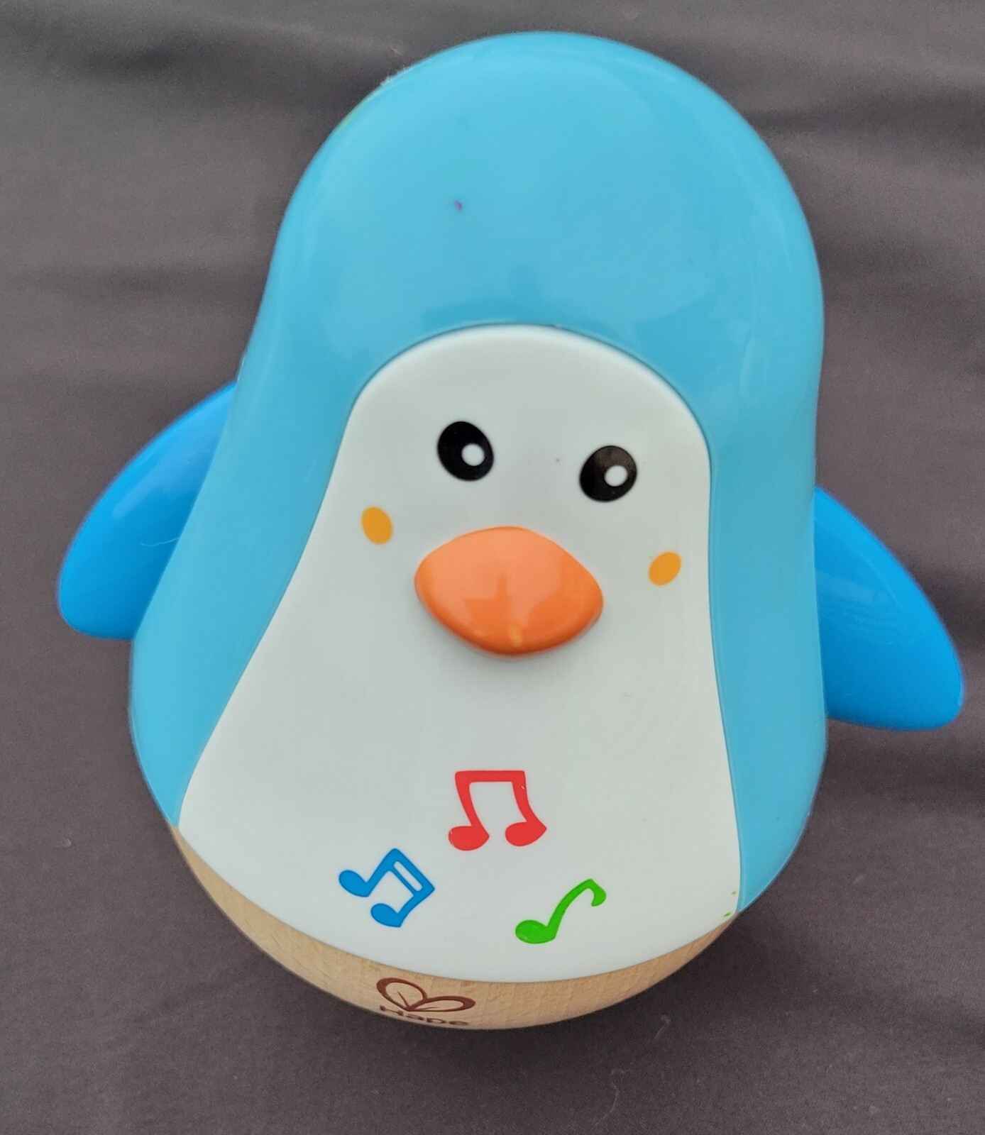 Hape Penguin Musical Wobbler Wobbling Chimes Bell Penguin, Roly Poly ...