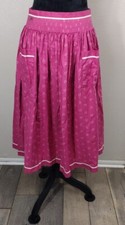 Vtg 80s Der Trachtenmeister Octoberfest Skirt Pink Sz 42