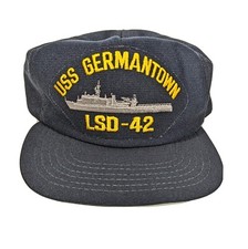 USS GERMANTOWN LSD 42 Ship Hat Nay Blue (Made in USA)