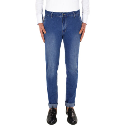 Jeans Uomo Leggero Blu Nero Pantalone Casual Tasca America 44 46 48 50 52 54 - Imagen 15 de 40