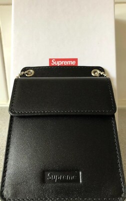 Supreme Black Leather ID Holder + Wallet FW18!!!!!!BNIB Supreme Black Leather ID Holder + Wallet FW18!!!!!!BNIB