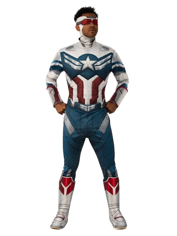 Disfraz de Halcón y Soldado de Invierno de lujo Capitán América para hombre oficial Marvel  Foto 2 de 4
