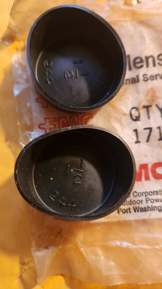 (2) PACK GENUINO NOS NLA BOLENS 1719467 NEGRO LAVADO BRIDA TAPA CUBIERTA [6402E-3] Foto 2 de 4