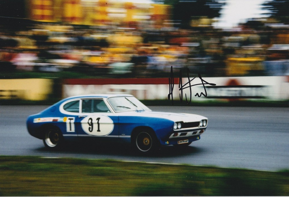 Hans-Joachim Stuck Signed Ford Le Mans 12x8 Photo Autograph