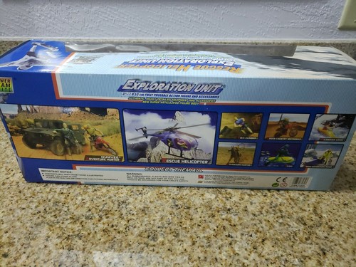 Power Team Elite MH-6 Little Bird Rescue Exploration 1:18 BOITE OUVERTE bleu cobra - Photo 5/12