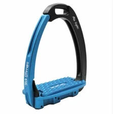 Tech Venice Lite Quick Out Stirrups - Black/Blue