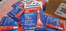 LOT 12 Permatex 27100 Threadlocker Red High Strength 6 ml TB/CG 765-0041