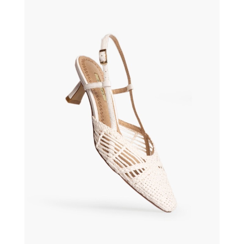 Corina - Zapato de mujer tacón - Salón - Trenzado Destalonado