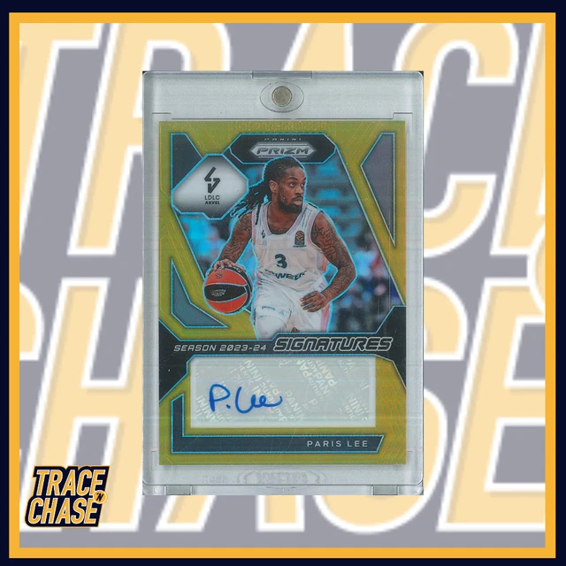 2023-24 Panini Prizm Euroleague Basketball Paris Lee Signatures Gold 08/10