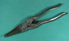Vintage HANCOCK  12"  Aviation Tin Snips w/ Ornamental Grips 3" LOC