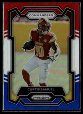 2023 Panini Prizm #294 Curtis Samuel Red White and Blue